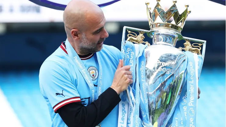 Pep Guardiola. (Photo by Catherine Ivill/Getty Images)