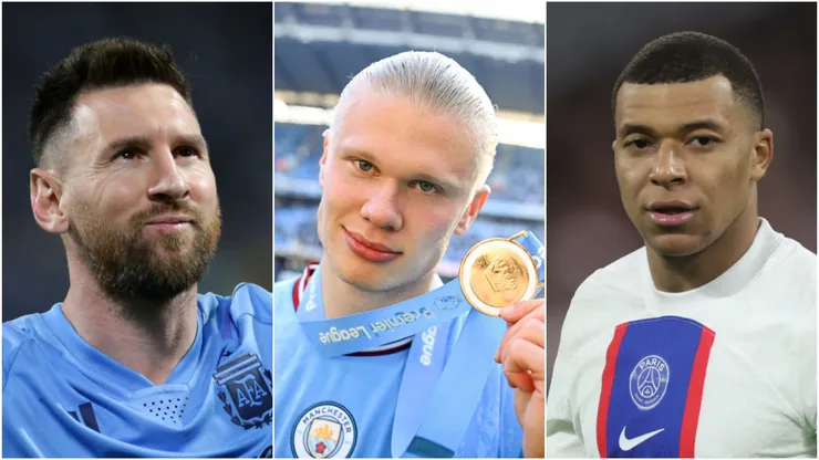 Getty Images - Messi, Haaland e Mbappe