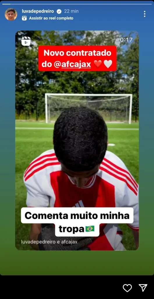 Luva de Pedreiro via story.