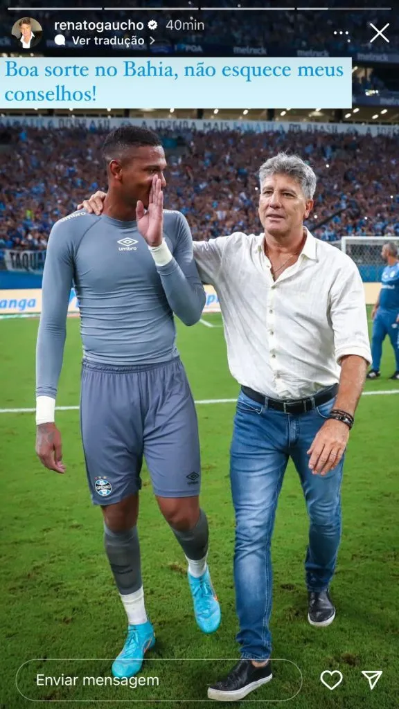 Renato Portaluppi via Story.