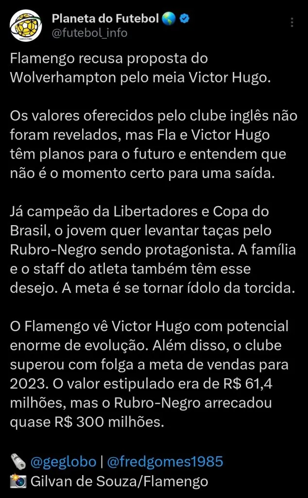 informação repercutiu no Twitter