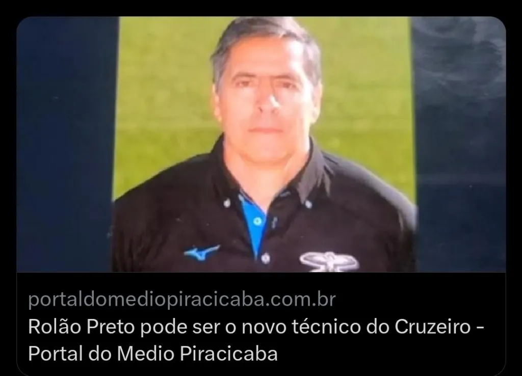 Interesss do Cruzeiro em Rolão Preto tem repercutido – via Twitter