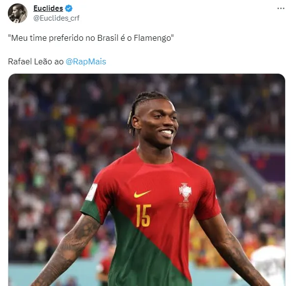 Rafael Leão e o carinho pelo Fla