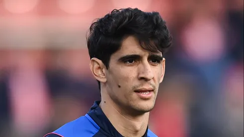GIRONA, SPAIN - JANUARY 14: Yassine Bounou 'Bono' of Sevilla FC looks on during the warm up prior to the LaLiga Santander match between Girona FC and Sevilla FC at Montilivi Stadium on January 14, 2023 in Girona, Spain. (Photo by David Ramos/Getty Images)