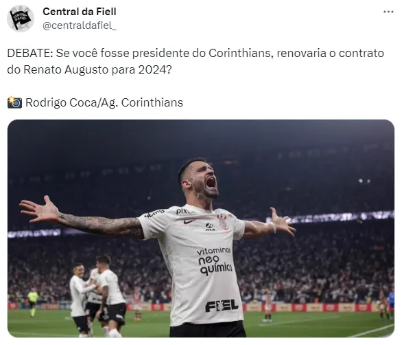 Renato Augusto está em fim de contrato. Cabe em seu clube?