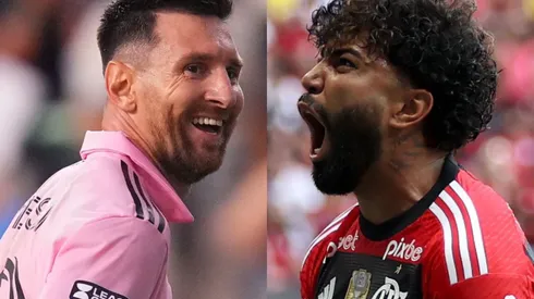 Messi pode enfrentar o Flamengo em janeiro (Photo 1 by Mitchell Leff/Getty Images) (Photo 2 by Buda Mendes/Getty Images)