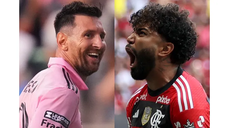 Messi pode enfrentar o Flamengo em janeiro (Photo 1 by Mitchell Leff/Getty Images) (Photo 2 by Buda Mendes/Getty Images)