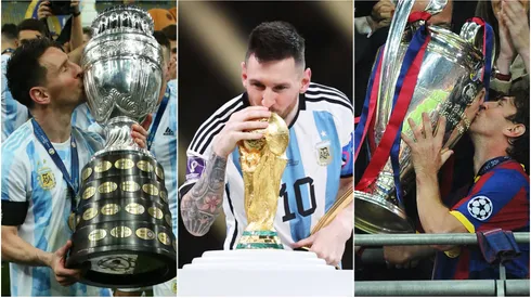 Foto: Getty Images – Messi é o jogador com mais títulos na história do futebol