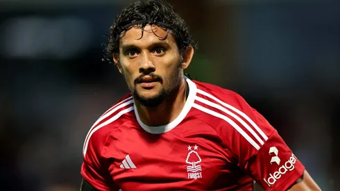 BURTON-UPON-TRENT, ENGLAND - JULY 27: Gustavo Scarpa of Nottingham Forest looks on during the pre-season friendly match between Nottingham Forest and Leeds United at the Pirelli Stadium on July 27, 2023 in Burton-upon-Trent, England. (Photo by David Rogers/Getty Images)