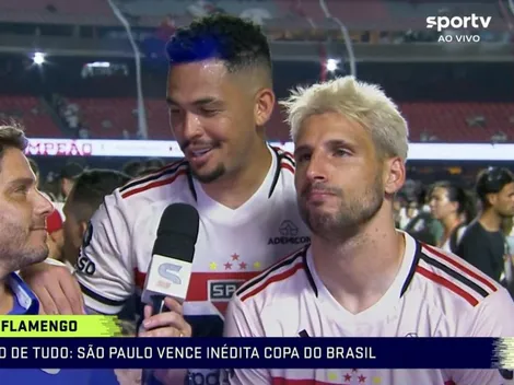 Luciano provoca o Flamengo após título do São Paulo e web não perdoa: "Jantou o Marcos Braz"