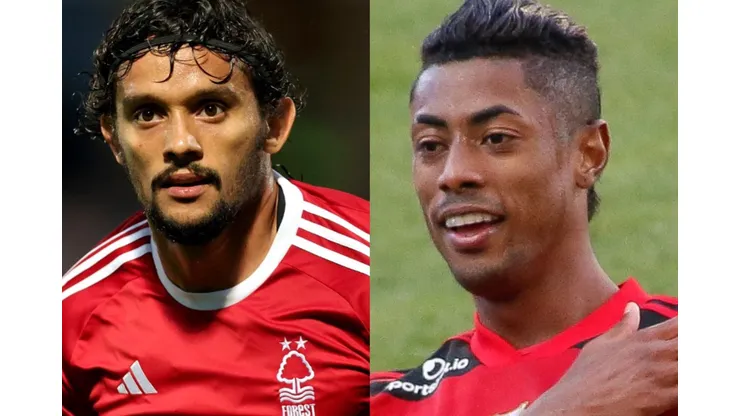 Foto Gustavo Scarpa: David Rogers/Getty Images Foto Bruno Henrique: Miguel Schincariol/Getty Images