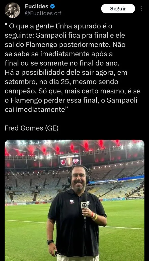 Repercussão via Twitter