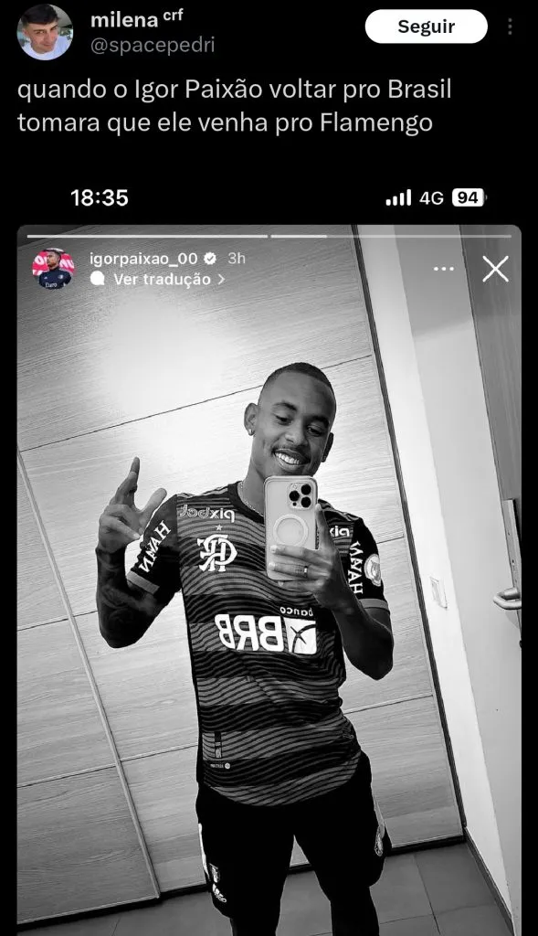 Repercussão via Twitter