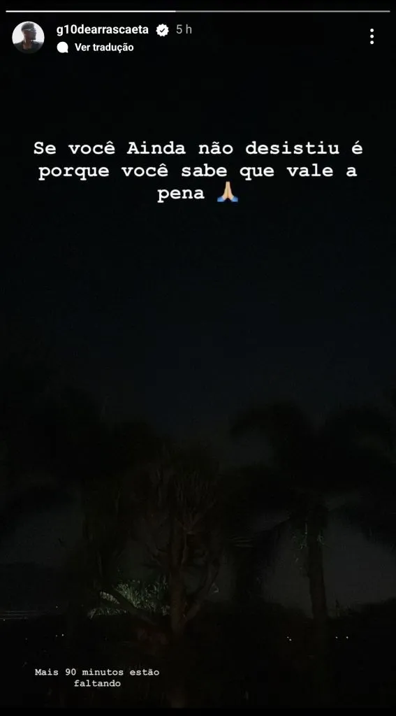 Arrasca via Story.