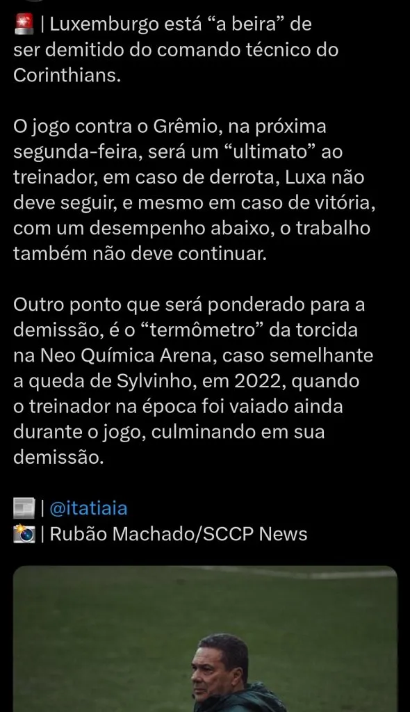 Repercussão via Twitter