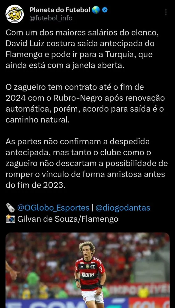 Repercussão via Twitter
