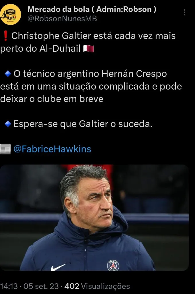 Repercussão via Twitter