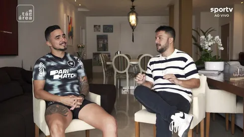 Rafael em entrevista exclusiva ao Sportv: Foto: Reprodução TV Fechada