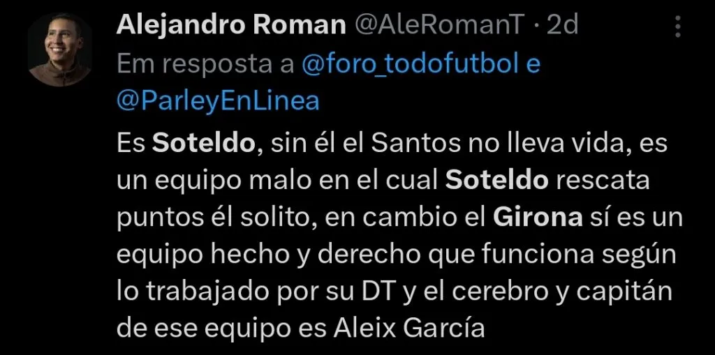 Repercussão via Twitter