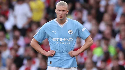 Erling Haaland of Manchester City . (Photo by Ryan Pierse/Getty Images)