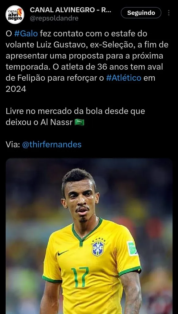 Repercussão via Twitter