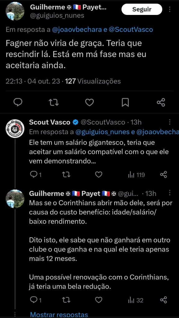 Repercussão via Twitter