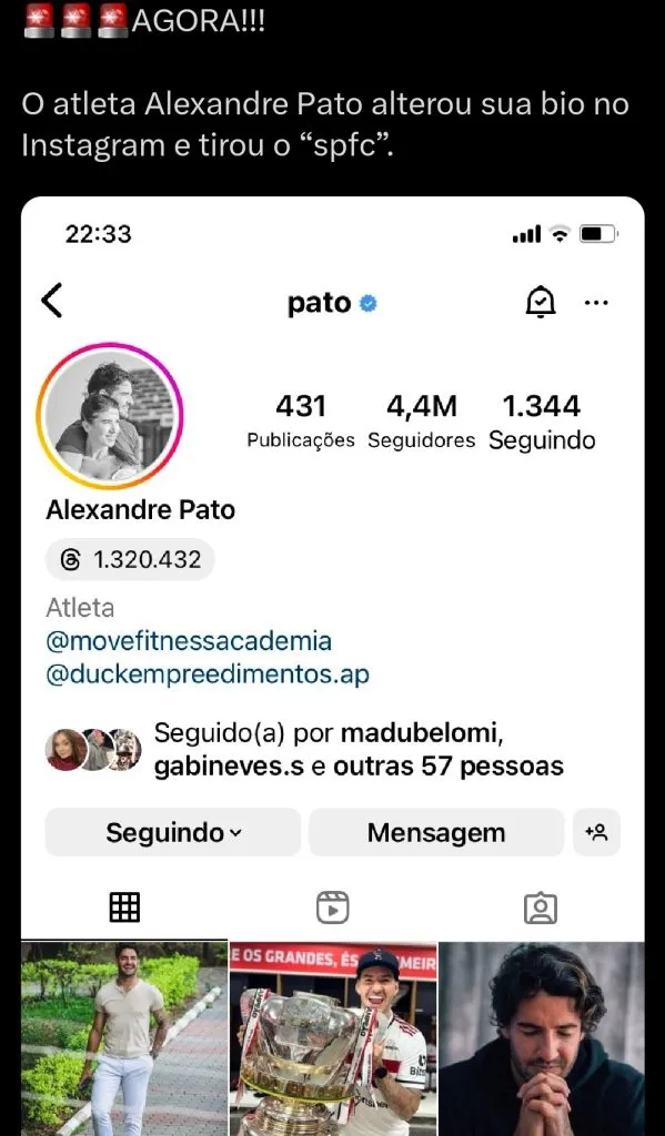 Repercussão via Twitter