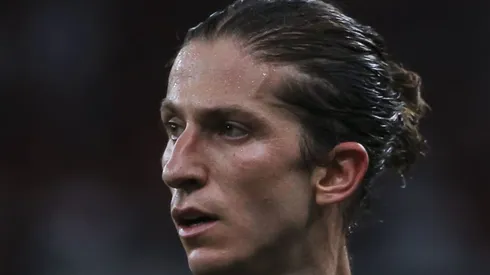 Filipe Luís se despede do Flamengo. Foto: Bruna Prado/Getty Images