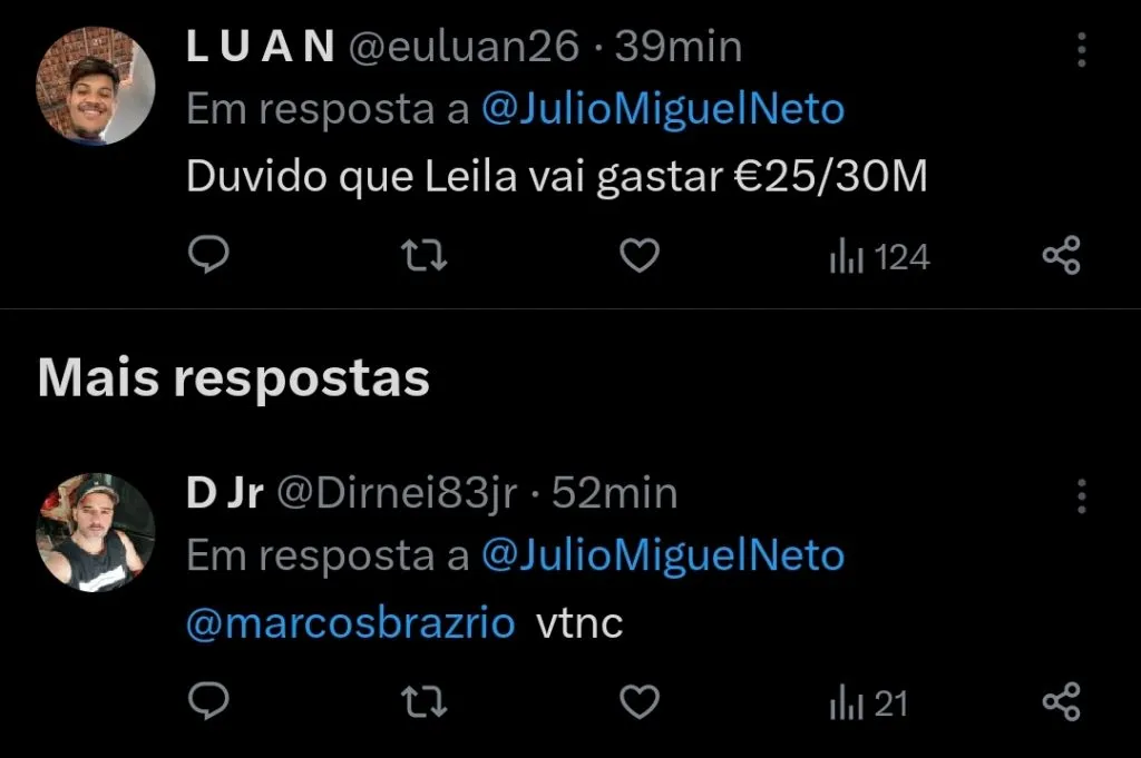 Repercussão via Twitter