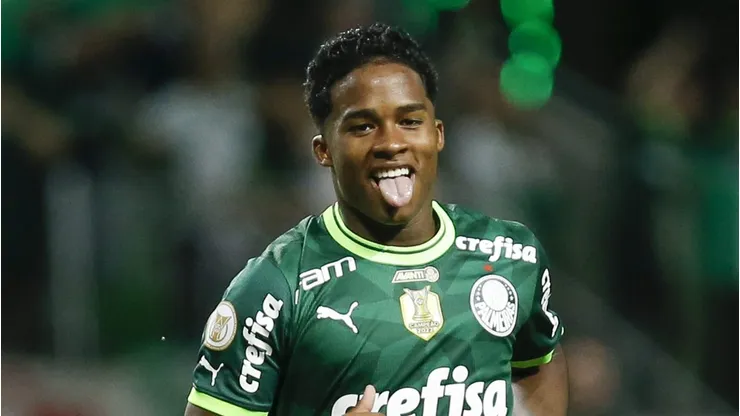 Endrick vira talismã do Palmeiras no Brasileirão. Foto: Ricardo Moreira/Getty Images