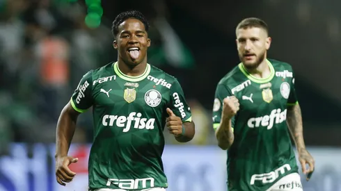 Endrick jogando pelo Palmeiras (Photo by Ricardo Moreira/Getty Images)