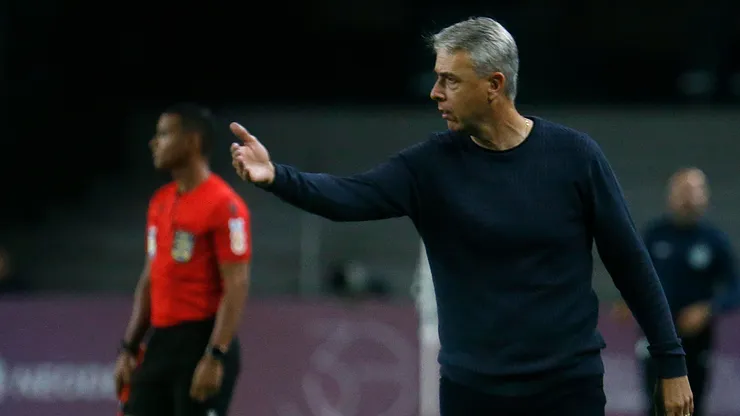 Tiago Nunes: técnico tentou justificar tropeço do Botafogo (Foto: Vitor Silva/Botafogo/Divulgação)