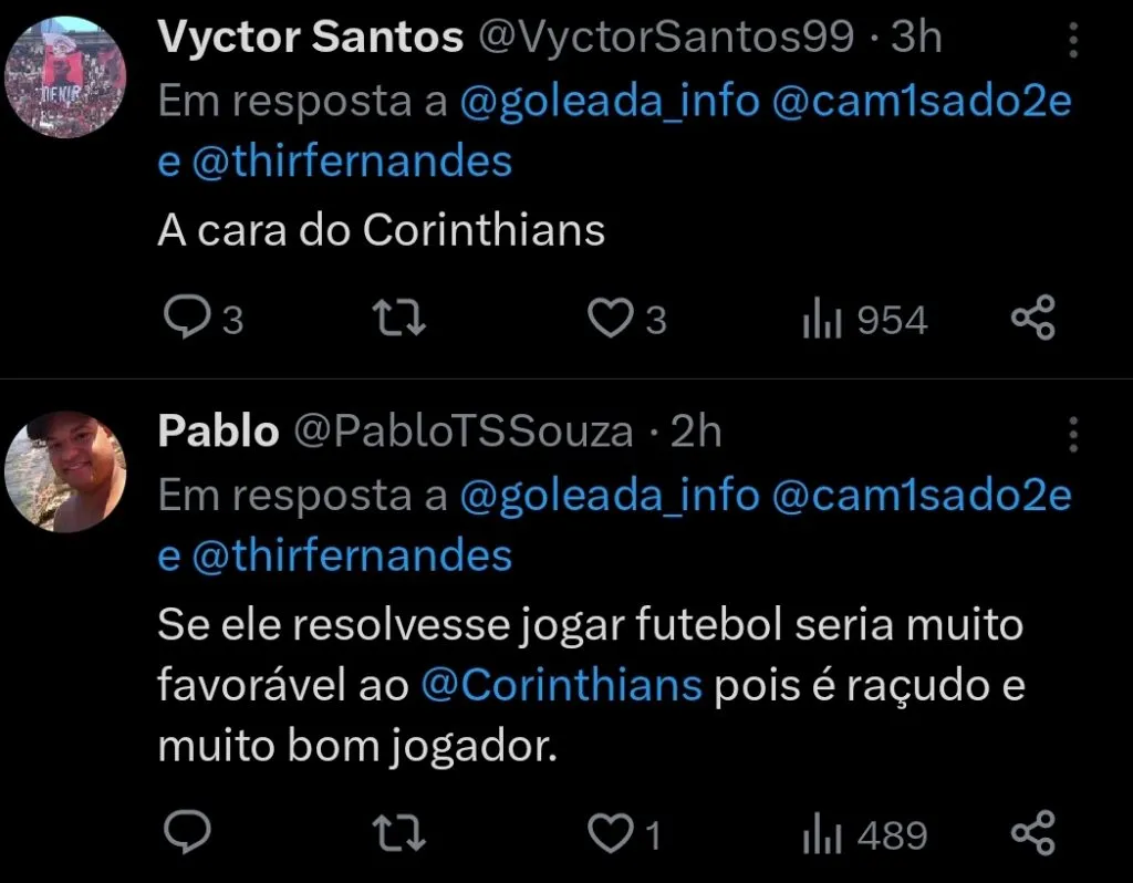 Repercussão via Twitter