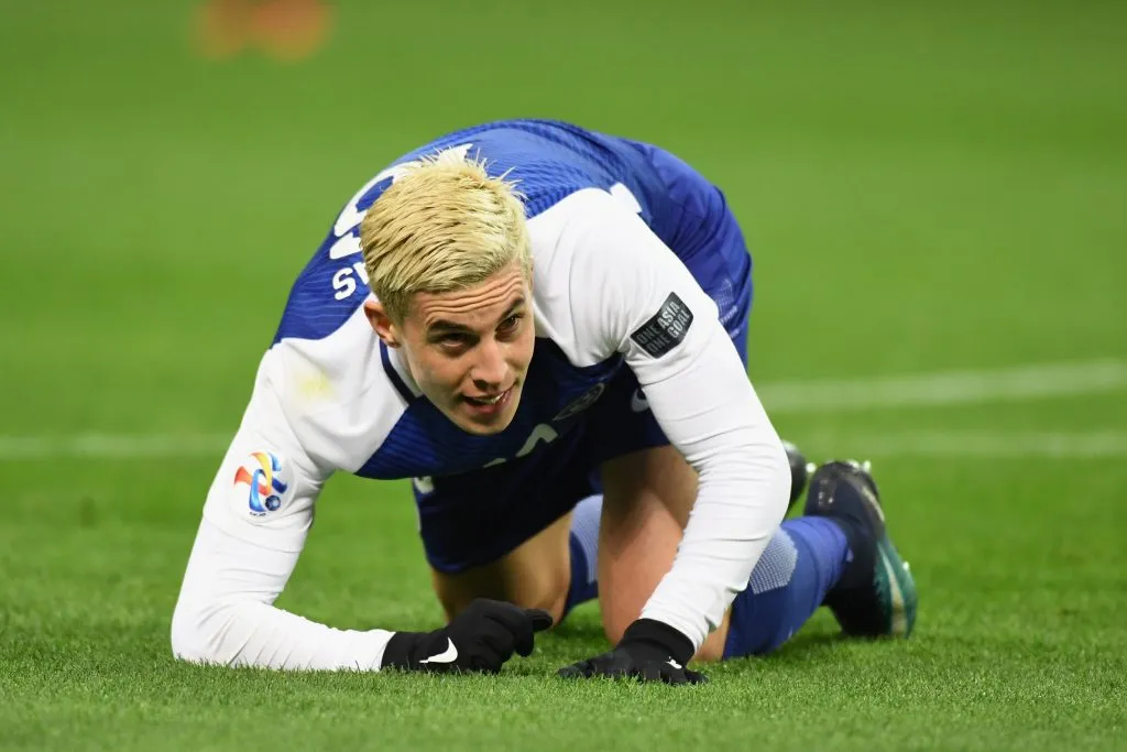 SAITAMA, JAPÃO – NOVEMBRO 25: Nicolas Milesi do Al-Hilal reage durante o jogo de volta da final da AFC Champions League entre Urawa Red Diamonds e Al-Hilal no Saitama Stadium em 25 de novembro de 2017 em Saitama, Japão. (Foto: Masashi Hara/Getty Images)