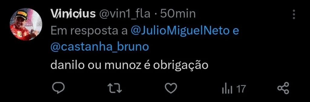 Repercussão via Twitter
