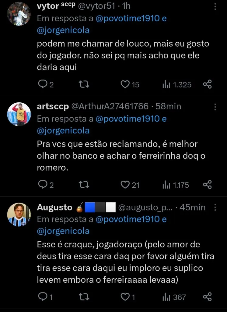 Repercussão via Twitter