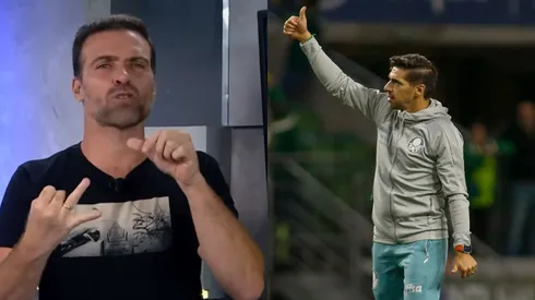 Pilhado crava informação ao vivo. Foto Esq.: Reprodução Jovem Pan e Foto Dir.: Miguel Schincariol/Getty Images