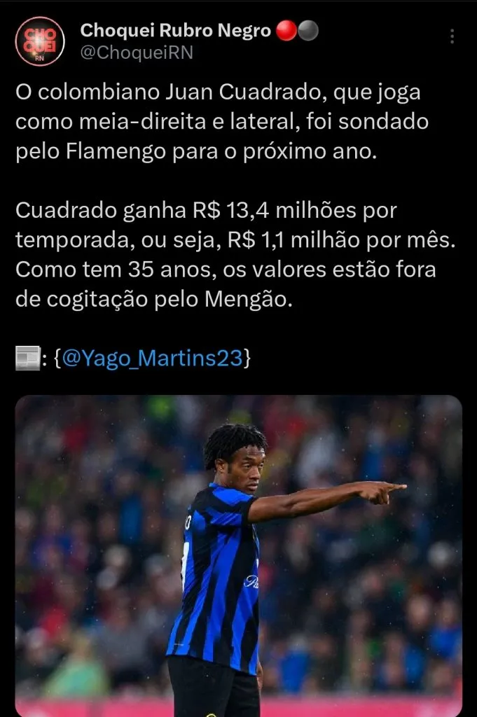 Repercussão via Twitter