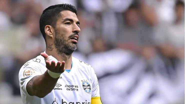 Suárez pelo Grêmio.(Photo by Pedro Vilela/Getty Images)