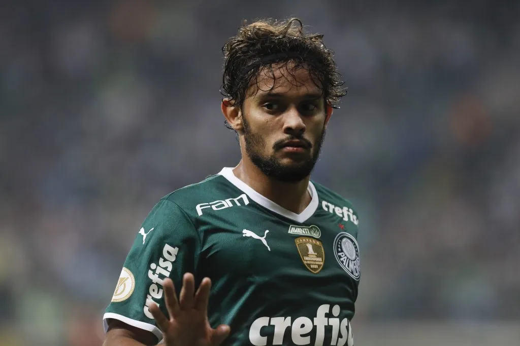 Gustavo Scarpa nos tempos de Palmeiras (Photo by Ricardo Moreira/Getty Images)