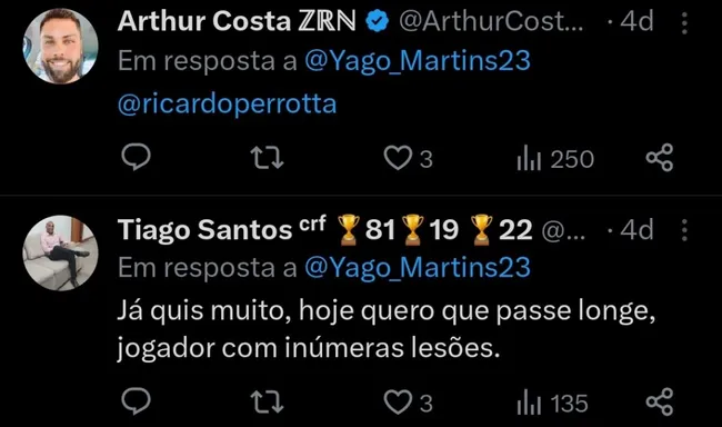 Repercussão via Twitter