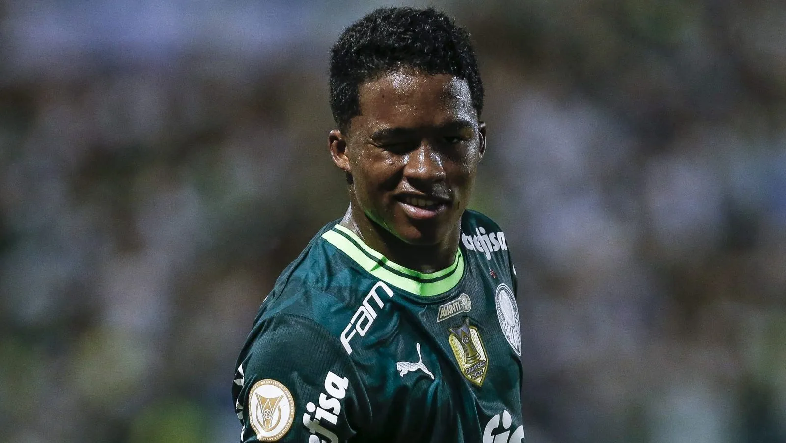 Endrick em ação pelo Palmeiras (Photo by Ricardo Moreira/Getty Images)