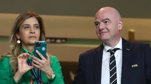 Leila ao lado de Infantino. Foto: Francois Nel/Getty Images