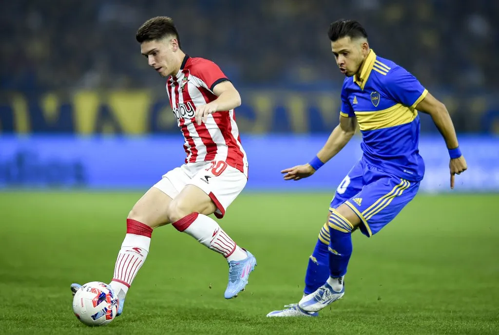 Rollheiser em ação diante do Boca (Photo by Marcelo Endelli/Getty Images)