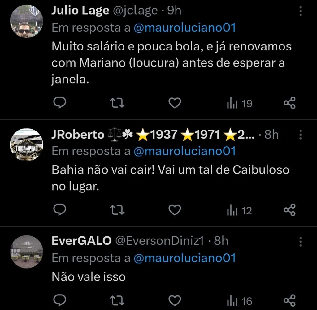 Repercussão via Twitter