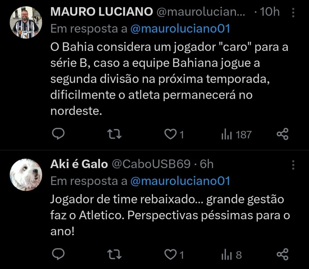 Repercussão via Twitter