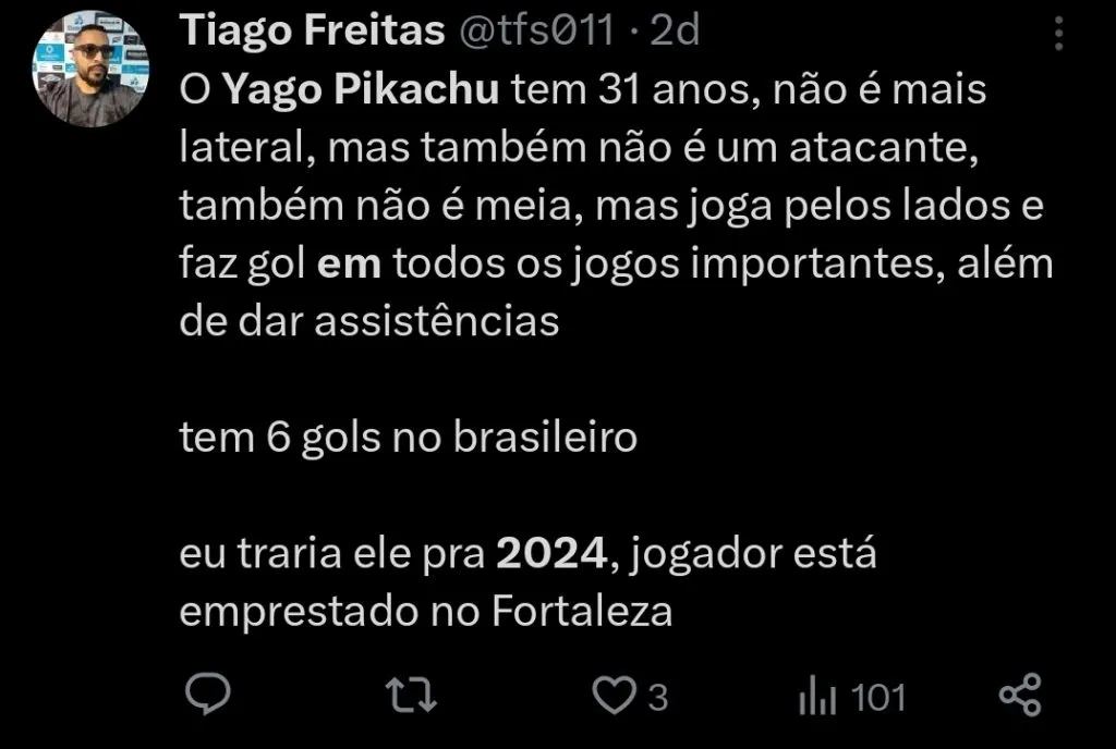 Repercussão via Twitter