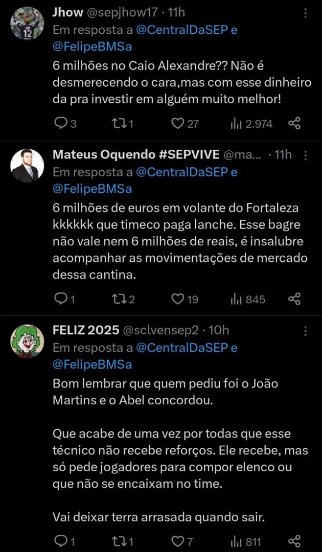 Repercussão via Twitter