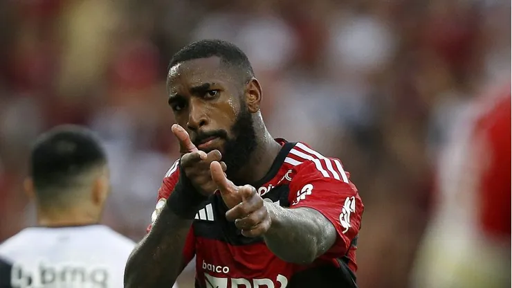 Gerson pelo Flamengo. (Photo by Wagner Meier/Getty Images)