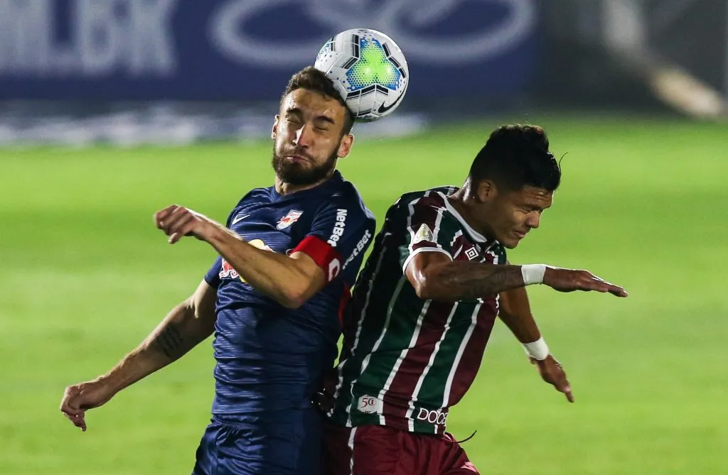 Léo em ação pelo Brga. (Photo by Alexandre Schneider/Getty Images)